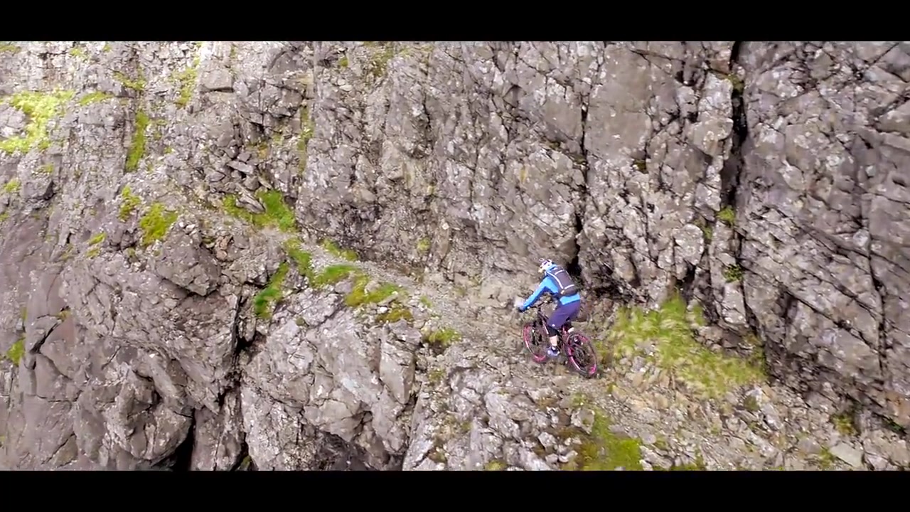Danny MacAskill in Cuillin ridge, Isle of Skye, Scotland, UK — frame from The Ridge