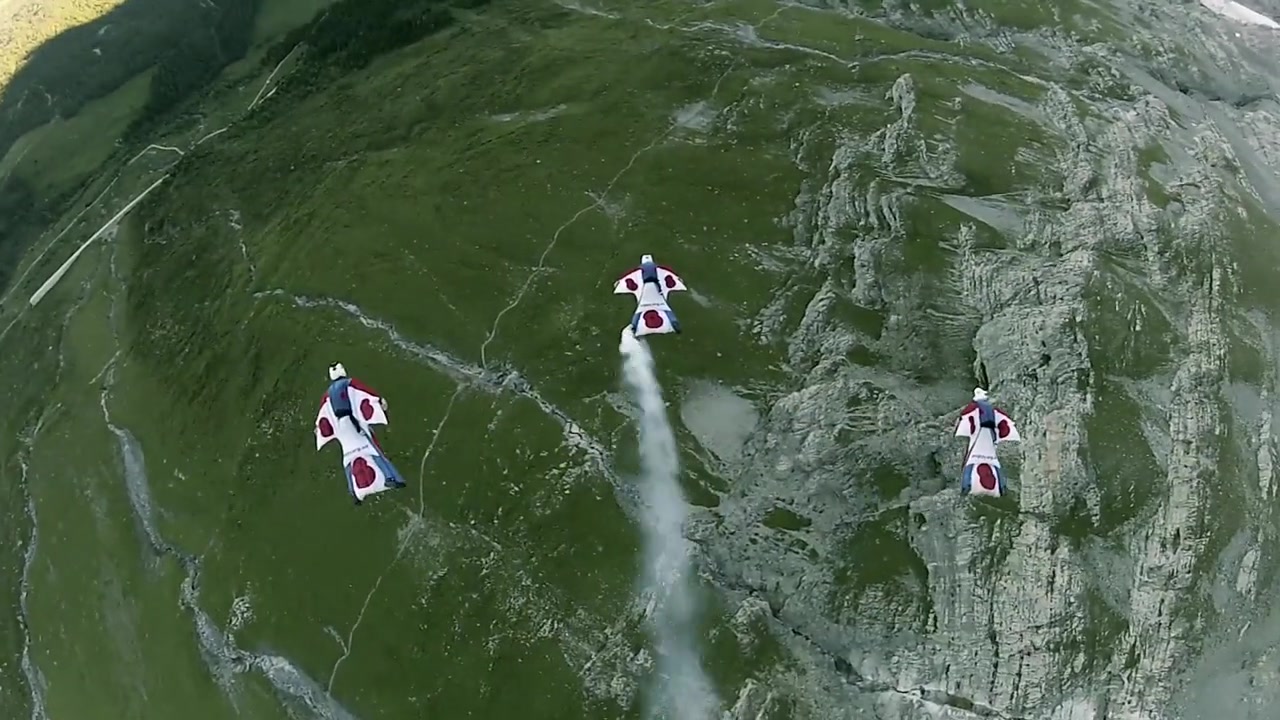 Jump4Heroes in Eiger, Swiss Alps, Switzerland — frame from Flying the Eiger